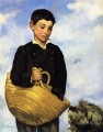 Garçon avec un chien réalisme impressionnisme Édouard Manet